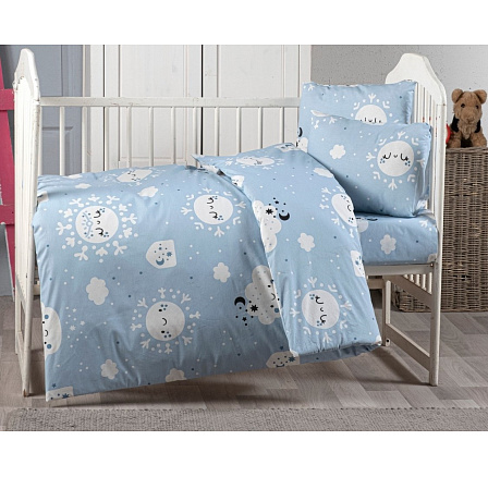 Bavlnený obliečka na vankúš 40x40cm s detským motívom Modrý sen