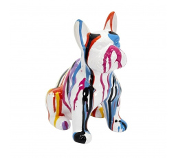 Figúrka francúzskeho buldočka S biela/ farebná