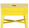 Barová stolička Paris 66 cm žltá inšpirovaná Tolix