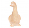 Kachna - polyresin, menší, imitace dřeva