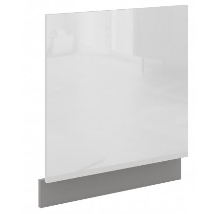 Dvířka na myčku s panelem BIANCA - ZM 570x596, Bílý lesk Dvířka na myčku s panelem BIANCA - ZM 570x596, Bílý lesk