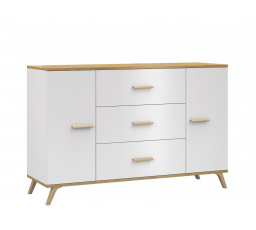 Komoda ROKY 10, biela/Artisan