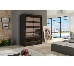 Šatní skriňa MIKADO IV, Choco