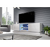 TV komoda QIU 200, biela / biely lesk