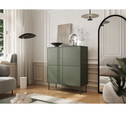 Komoda TRESSE 4D, zelená