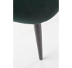 Jedálenská stolička K384, tmavozelený zamat