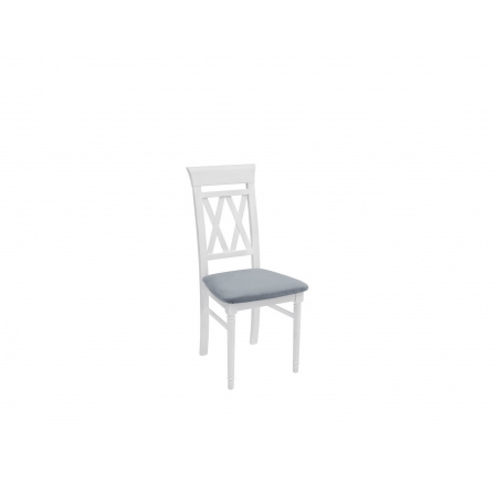 KANCELÁRSKA stolička biela (TX098)/Granada 2725 sivá (skrútené nohy)