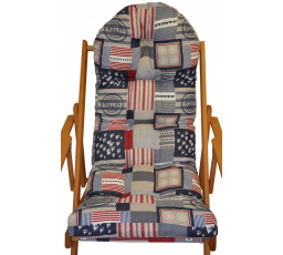 Vankúš na lehátko tkanina nautica