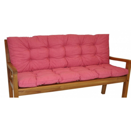 Vankúš na záhradnú lavičku 120 cm - látka malinovo modrá