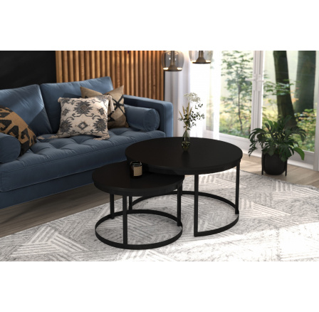 Konferenčný stolík 2v1 OKIN Čierny+Čierny