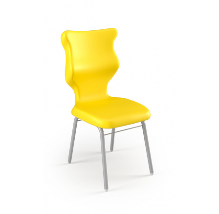 Židle Classic velikost 6 sedák žlutý/opěradlo bílé