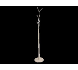 Vešiak LETA, biela/chróm