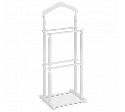 Nemý sluha, výška 108 cm, masívne kaučukové drevo, biely matný lak, nosnosť 7 kg