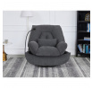 Polohovací křeslo, elektrické zabudované ovládání, šedá, látka, TV-7081 GREY2