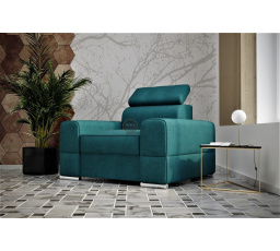 Kreslo ROYAL 114 cm - tyrkysová