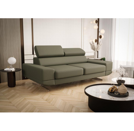 Sofa MILANO II 200 cm prírodná koža - Olivová koža