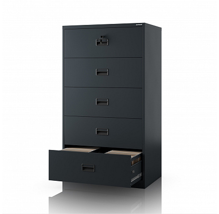 Kovová kartotéková skriňa antracitová: SARAN XL V5, 900 x 1620 x 600 mm Kovová kartotéková skriňa antracitová: SARAN XL V5, 900 x 1620 x 600 mm