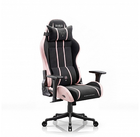DIABLO CHAIRS X-ONE 2.0 >small< kreslo AKIRA PINK| Herná stolička | látková herná stolička DIABLO CHAIRS X-ONE 2.0 >small< kreslo AKIRA PINK| Herná stolička | látková herná stolička