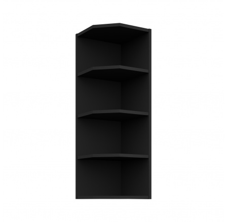 Horná skrinka - 30 G-90 ZAK, Čierna matná