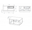 Konferenčný stolík VILAVIO 06, kašmír / dub Windmill Dark