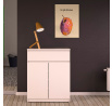 Komoda SIMPLICITY 234, Biely lesk