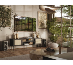 TV komoda JUTA RTV, čierna matná