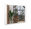 Šatní skriňa s posuvnými dverami a zrkadlom CHESTER 250 Biela+Biela