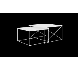 Stolík konferenčný 2v1 Licco Biely+Biely Lesk