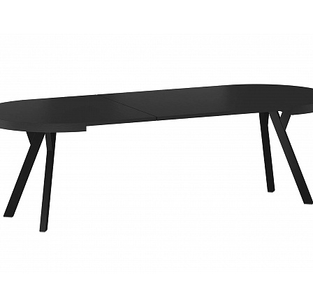 Jedálenský stôl DOMINGO, Čierna dyha/Čierna