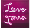 Akrilová LED lampa Love