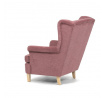 Kreslo ušiak, ružová látka, AK-388 PINK2