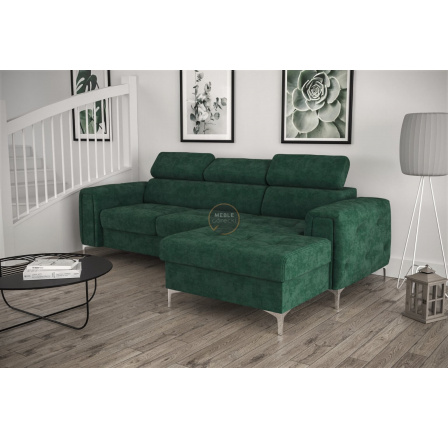 Rohová sedacia súprava ORION MINI s funkciou spania 255x165 cm - zelená, pravá