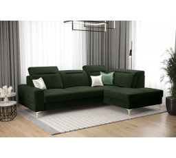 Rohová sedacia súprava MALIBU MINI 180X250 - zelená, pravá