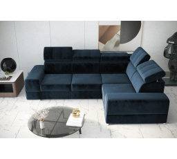 Rohová sedacia súprava ROYAL II 280×210 - modrá, pravá