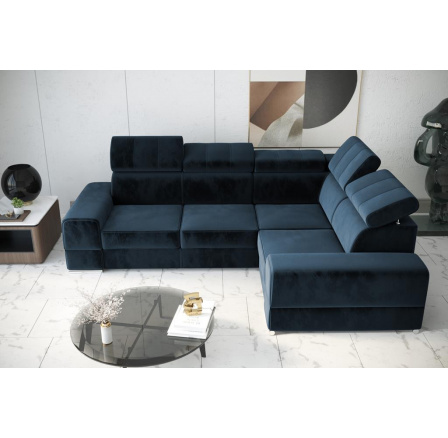 Rohová sedacia súprava ROYAL II 280×210 - modrá, pravá Rohová sedacia súprava ROYAL II 280×210 - modrá, pravá
