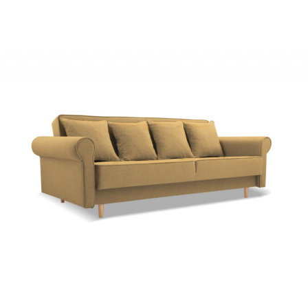 Pohovka rozkladacia KRYSTYNA Žltá, Norn 65