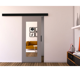 Posuvné dvere STANDART MIX - I90, sivá/čierna