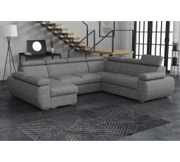 Pohovka Bodie U ľavá sivá