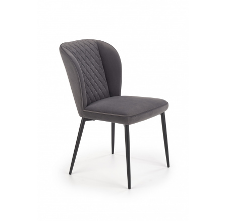 Jedálenská stolička K399, sivý zamat