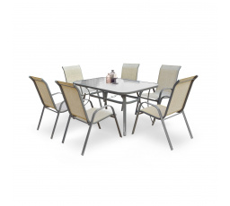 Záhradný stôl MOSLER, tmavosivý