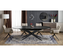 Rozkladací stôl SANDRO, čierny