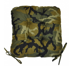 Vankúš na sedadlo s motívom UNI v kamufláži