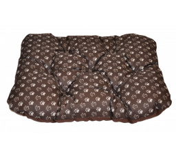 Podložka pre psa vodeodolná zaoblená 80x60 cm labka hnedá