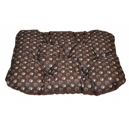 Podložka pre psa vodeodolná zaoblená 80x60 cm labka hnedá
