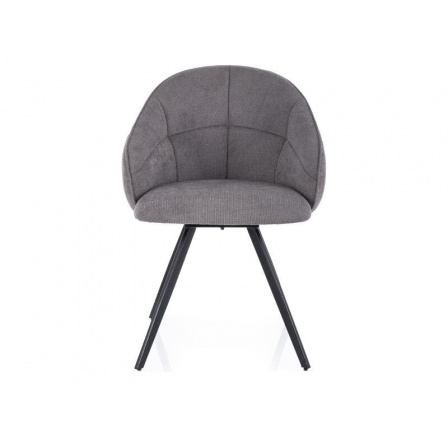 Otočná jedálenská stolička CAPRI VARDO, sivá 11/čierna