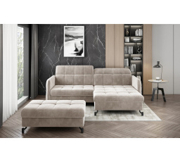 Rohová sedacia súprava LORELLE + Taburet Paros 02 110x200 Pravý 1