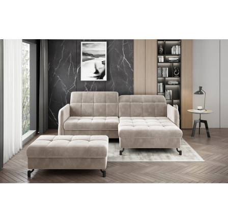 Rohová sedacia súprava LORELLE + Taburet Paros 02 110x200 Pravý 1 Rohová sedacia súprava LORELLE + Taburet Paros 02 110x200 Pravý 1