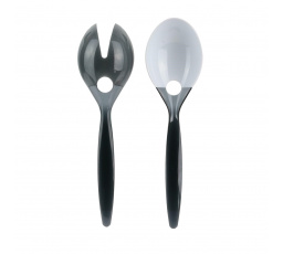 Sada príborov na šalát čierna