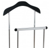 Nemý sluha, výška 108 cm, MDF - čierny matný lak, kov - chróm, nosnosť 5 kg