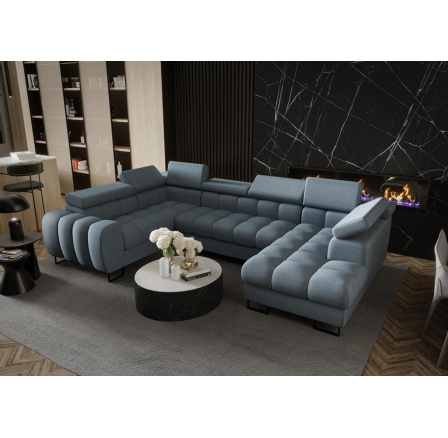 Rohová sedacia súprava ASPEN MAX II 195x350x170 cm - modrá, ľavá Rohová sedacia súprava ASPEN MAX II 195x350x170 cm - modrá, ľavá